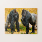 Gorillas. Jigzaag Puzzle Legpuzzel (Horizontaal)