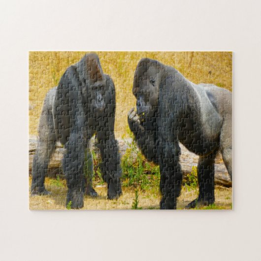 Gorillas. Legpuzzel (Horizontaal)