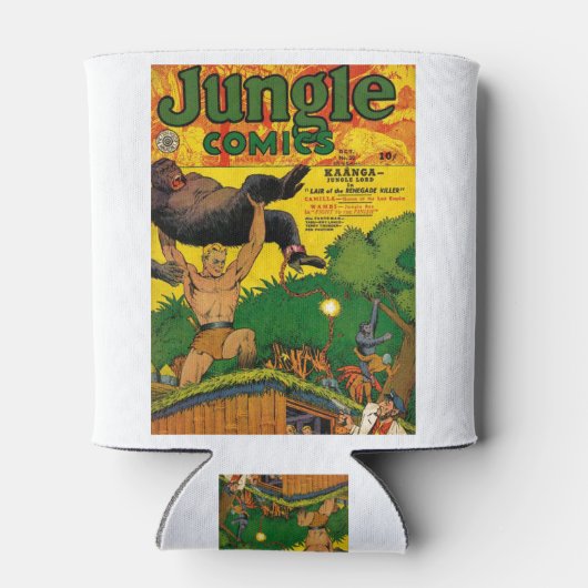 Gorilla's - Oerwoud Boy - Moeras - Pistool - Stron Blikjeskoeler (Achterkant)