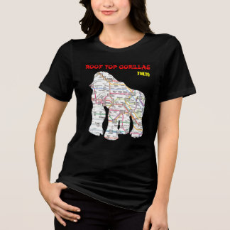 Gorilla's op het dak en de Tokyo Rails Tri-Blend Shirt