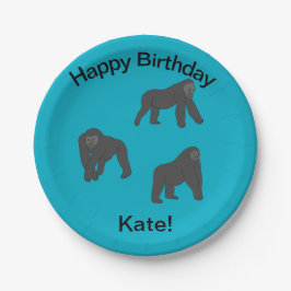 Gorillas Papieren Bordje