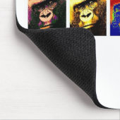 Gorillas Pop Art Muismat (Hoek)