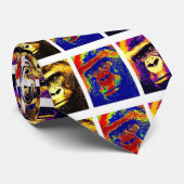 Gorillas Pop Art Stropdas (Opgerold)