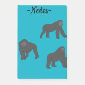 Gorillas Post-it® Notes (Voorkant)