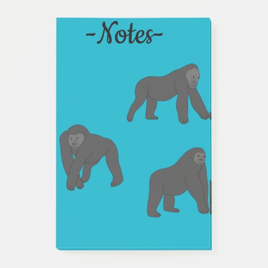 Gorillas Post-it® Notes (Voorkant)