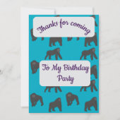 Gorillas Thank you Card Kaart (Voorkant)