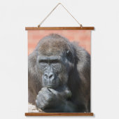 Gorilla's tijd om te ontspannen hangend wandkleed (Voorkant)