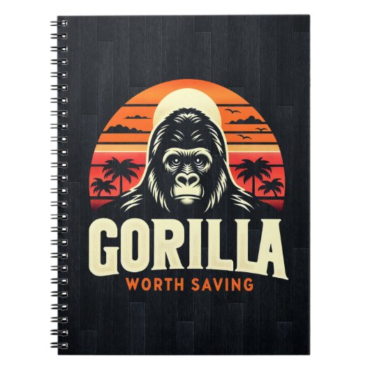 Gorilla's Worth Saving World Wildlife Day  Notitieboek (Voorkant)