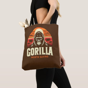 Gorilla's Worth Saving World Wildlife Day Tote Bag