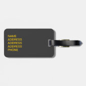 Gorillas Xing. Bagagelabel (Achterkant horizontaal)