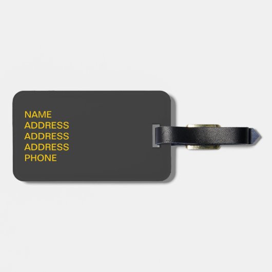 Gorillas Xing. Bagagelabel (Achterkant horizontaal)