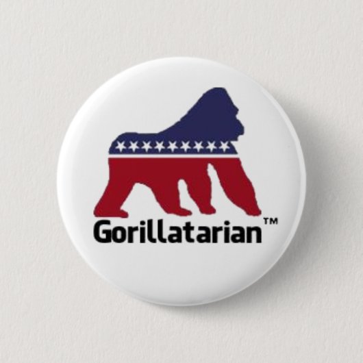Gorillatarian Button (Voorkant)