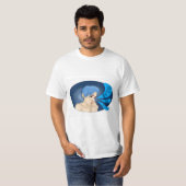 Gorillaz 2-D, gebusted en blauw T-shirt (Voorkant volledig)