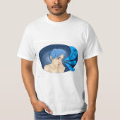 Gorillaz 2-D, gebusted en blauw T-shirt (Voorkant)