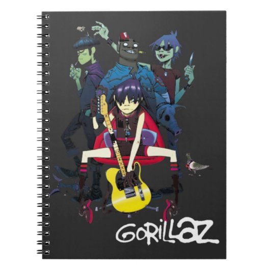 Gorillaz T-shirt Notitieboek (Voorkant)