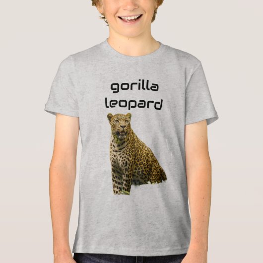 Gorilleopard: De Geklekte Titaan Tri-Blend Shirt (Voorkant)