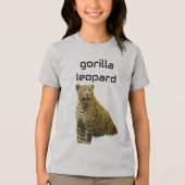 Gorilleopard: De Geklekte Titaan Tri-Blend Shirt (Voorkant)