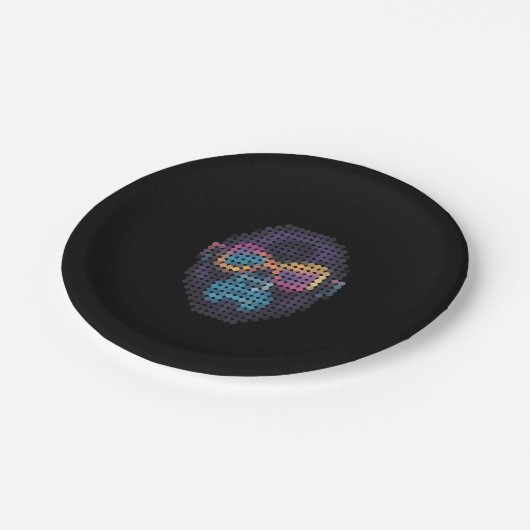 GORILLUMINATE  D401 black Papieren Bordje (Gekanteld)