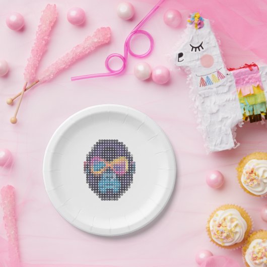 GORILLUMINATE  D401 white Papieren Bordje (Feest)