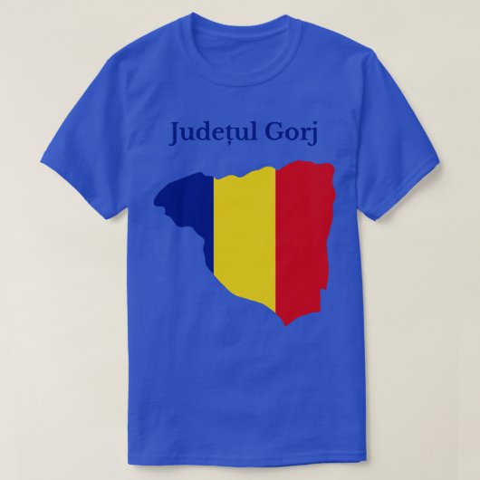 Gorj County Roemenië T-shirt (Design voorkant)