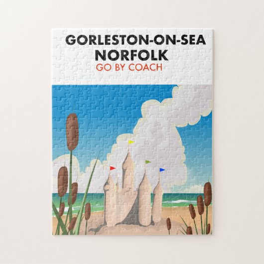 Gorleston-on-Sea Norfolk strandposter Legpuzzel (Verticaal)
