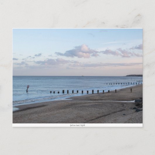 Gorleston strand briefkaart (Voorkant)