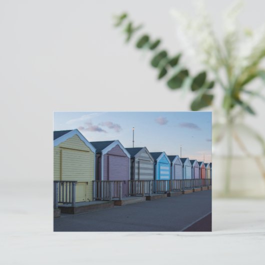 Gorleston strand huts briefkaart (Staand voorkant)