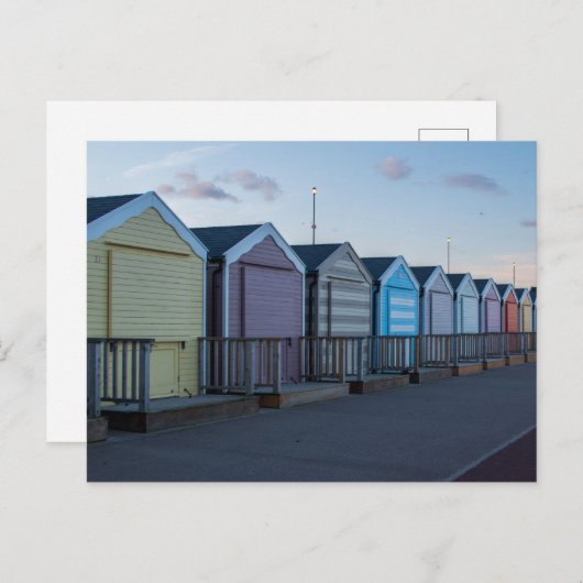 Gorleston strand huts briefkaart (Voorkant / Achterkant)