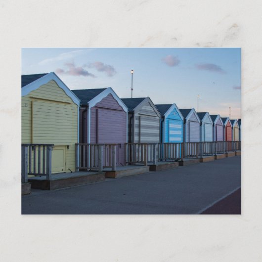 Gorleston strand huts briefkaart (Voorkant)
