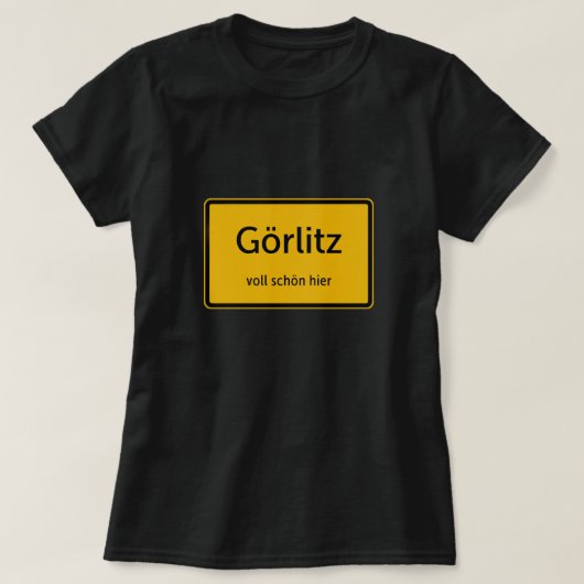 Görlitz Damen Frauen T-Shirt Tshirt Shirt (Design voorkant)