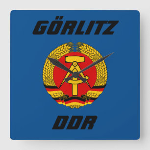 Görlitz, DDR - Oost-Duitsland DDR Vierkante Klok