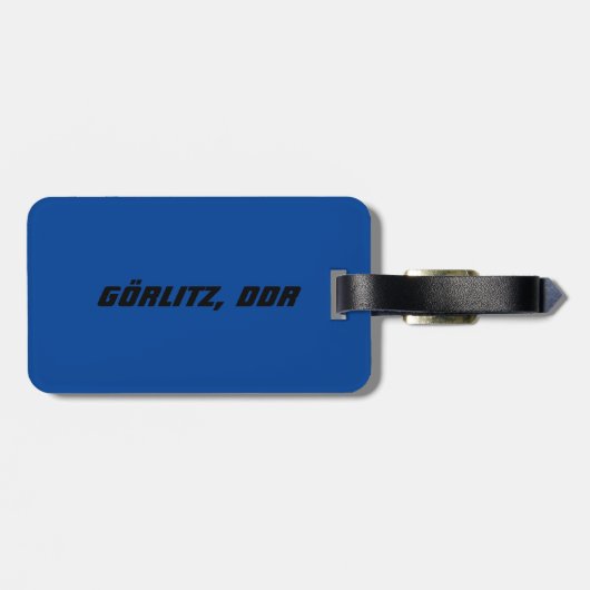 Gorlitz, Deutsche Demokratische Republiek DDR Bagagelabel (Achterkant horizontaal)