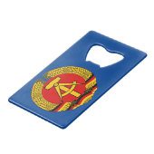 Gorlitz, Deutsche Demokratische Republiek DDR Creditkaart Flessenopener (Voorkant Gekanteld)