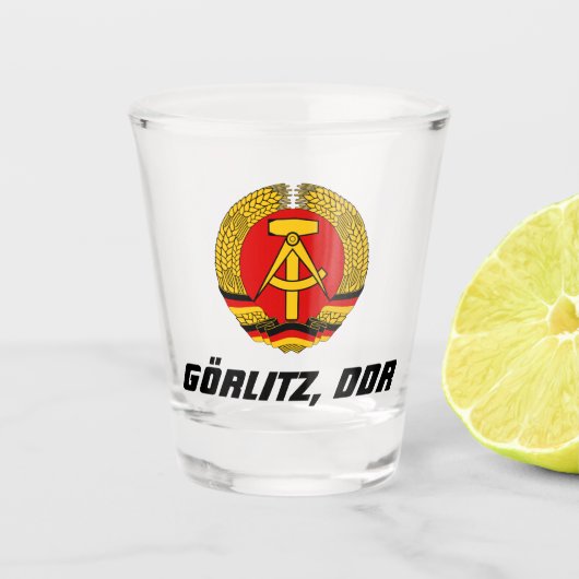 Gorlitz, Deutsche Demokratische Republiek DDR Shot Glas (Voorkant)