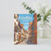 Görlitz Oude Stad Steeg Duitsland Briefkaart (Staand voorkant)