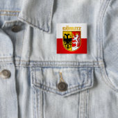 Gorlitz Vierkante Button 5,1 Cm (In situ)