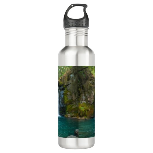 Gorman Falls Hiking Water Bottle Outdoor Adventure Waterfles (Voorkant)