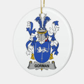 Gorman Family Crest Keramisch Ornament (Links)