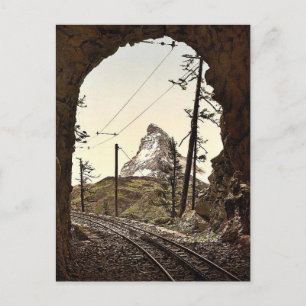 Gornergrat Railway, the Matterhorn from the tunnel Briefkaart
