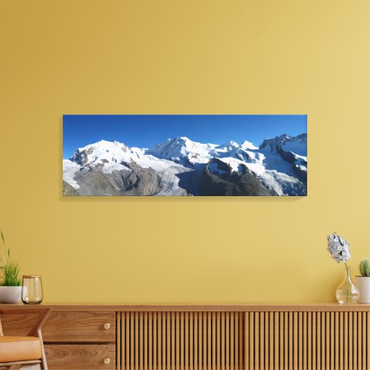 Gornergrat Swiss Alps Canvas Afdruk (Insitu (Woonkamer))