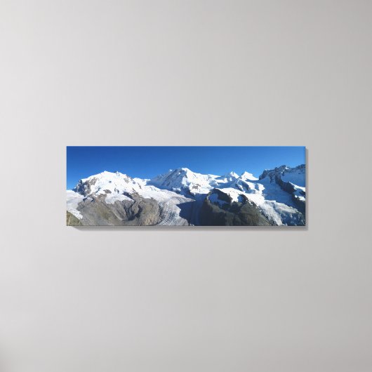 Gornergrat Swiss Alps Canvas Afdruk (Voorkant)