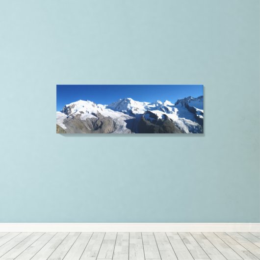 Gornergrat Swiss Alps Canvas Afdruk (Insitu (Houten vloer))