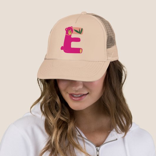 gorra con la letra "E" Trucker Pet (In situ)
