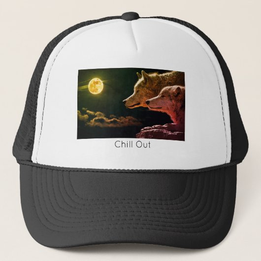 Gorra De Camionero Wolf Life Style  trending produ Trucker Pet (Voorkant)