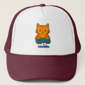 gorra de gato gamer trucker pet (Voorkant)