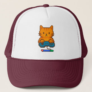 gorra de gato gamer trucker pet
