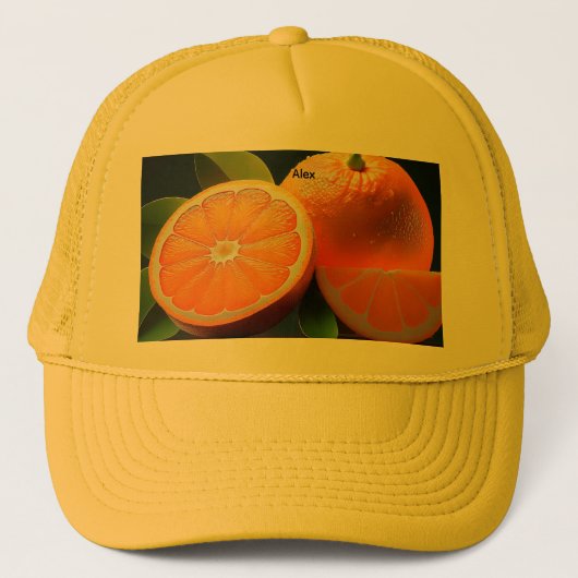Gorra de naranjas trucker pet (Voorkant)