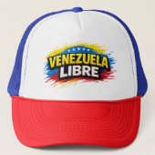 GORRA DE VENEZUELA LIBRE TRUCKER PET (Voorkant)