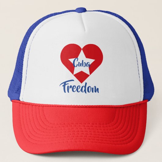 Gorra Freedom for Cuba Trucker Pet (Voorkant)