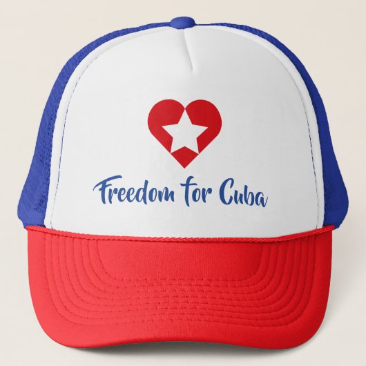 Gorra Freedom for Cuba Trucker Pet (Voorkant)